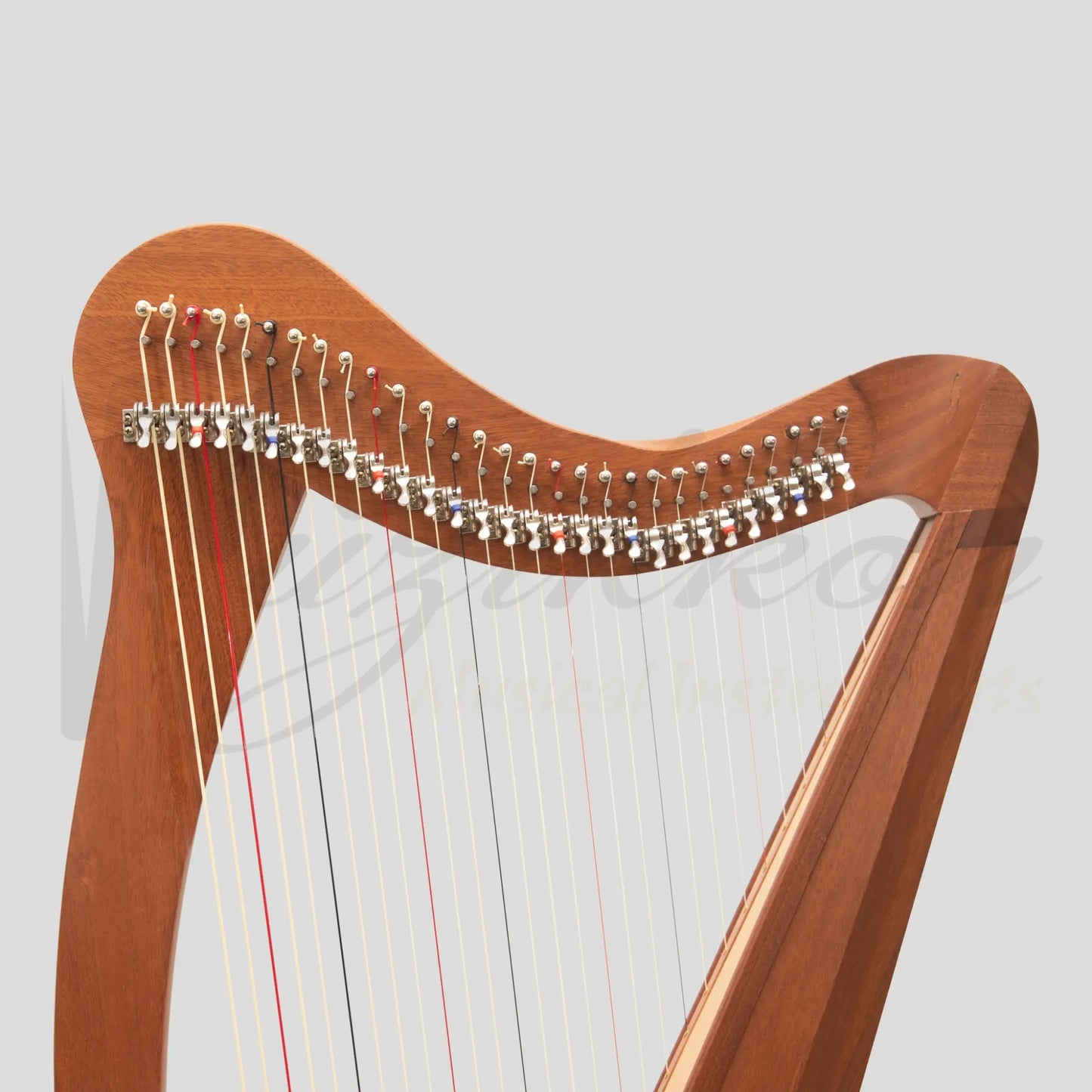 Muzikkon 29 String Ard Ri Harp Mahogany