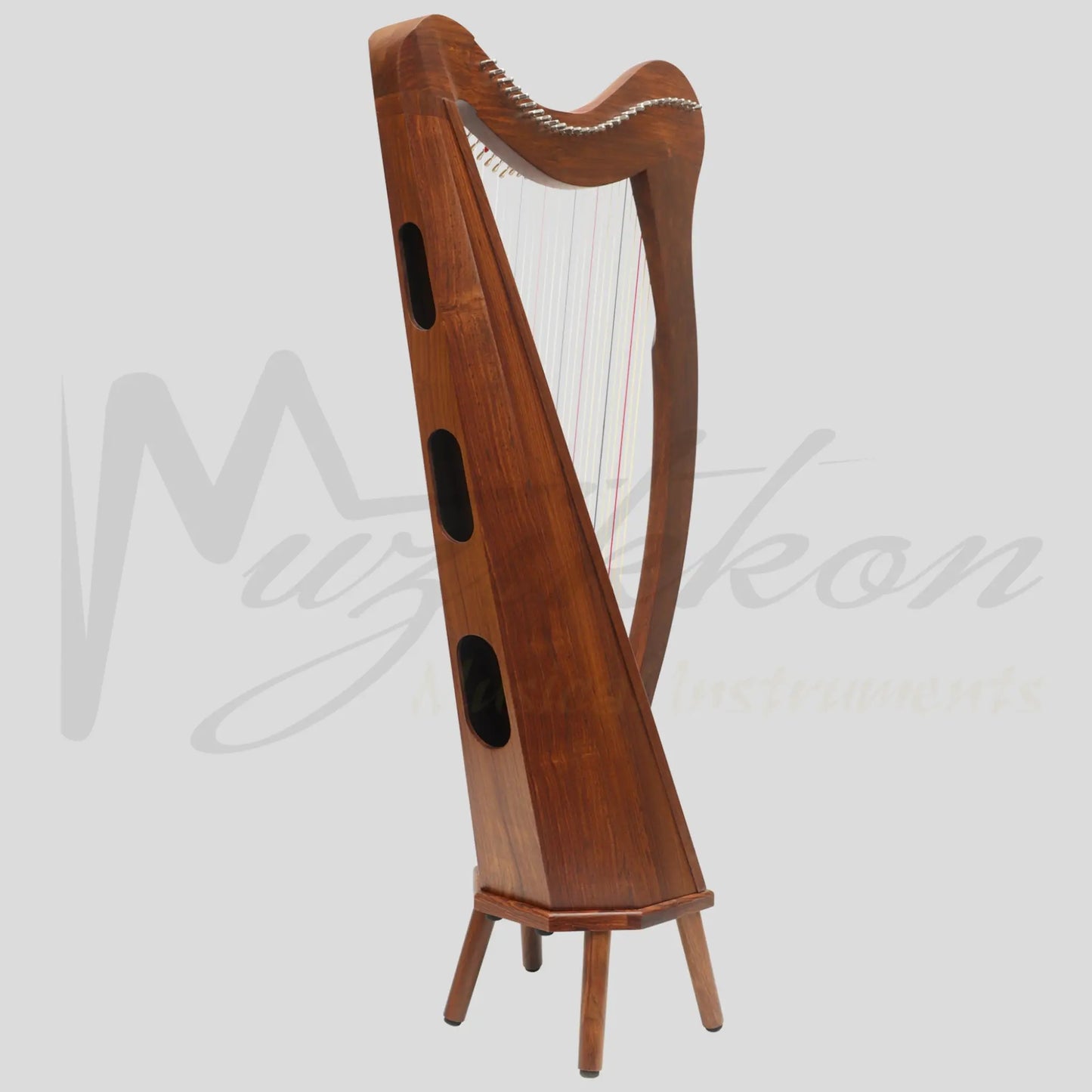 Muzikkon 29 String Ard Ri Harp Rosewood