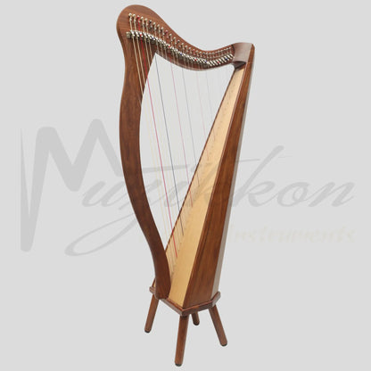 Muzikkon 29 String Ard Ri Harp Rosewood