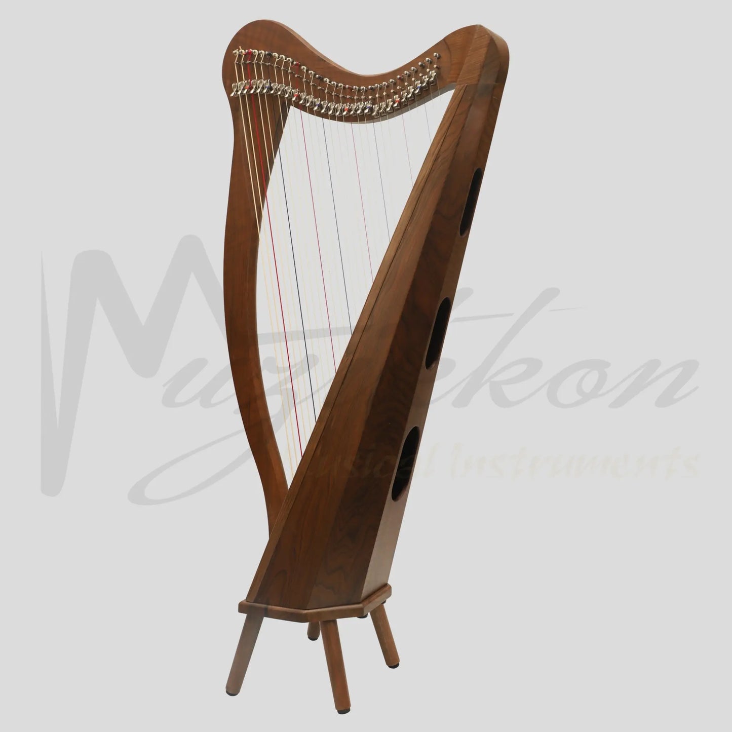 Muzikkon 29 String Ard Ri Harp Rosewood