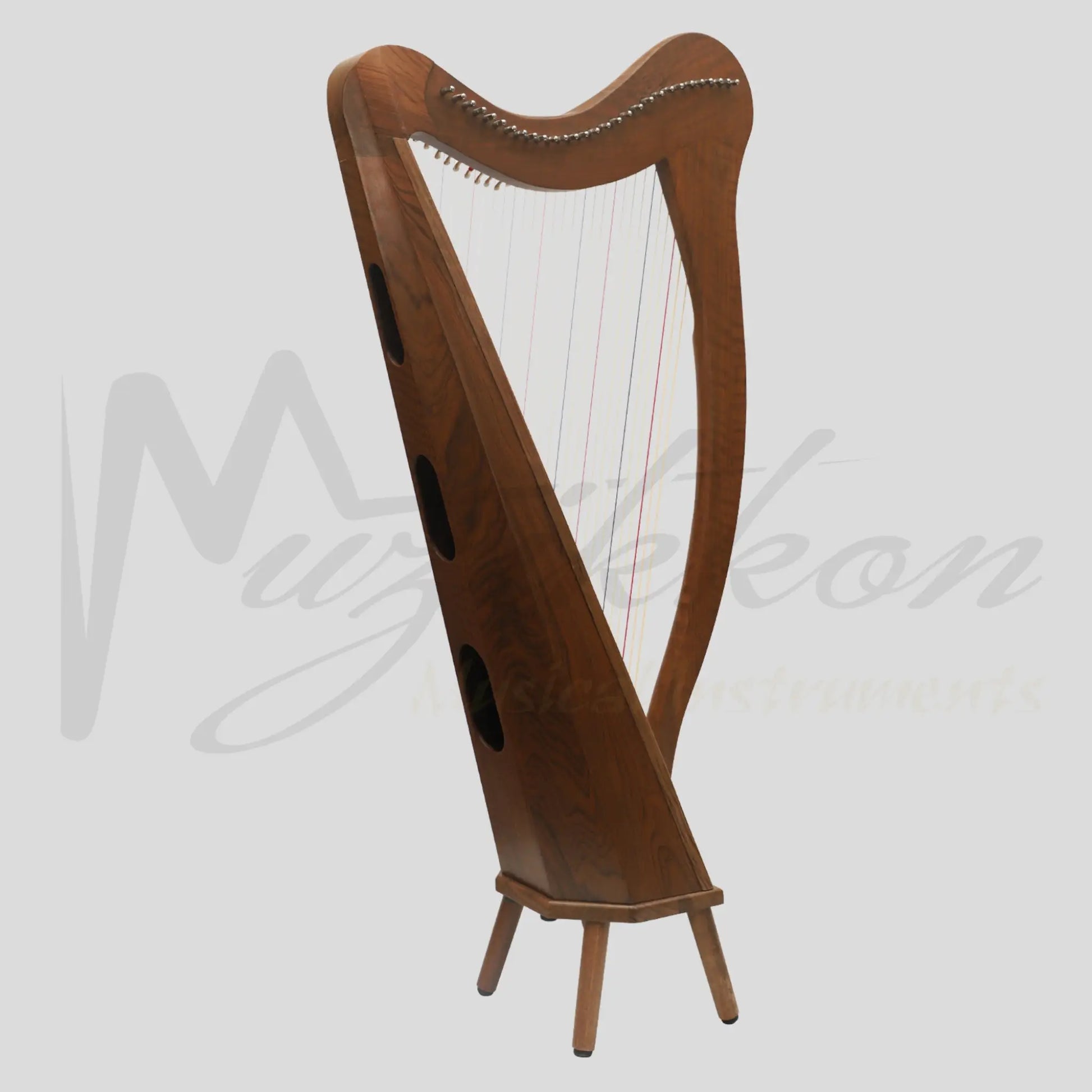 Muzikkon 29 String Ard Ri Harp Rosewood