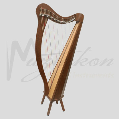 Muzikkon 29 String Ard Ri Harp Rosewood