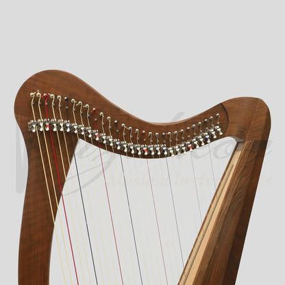 Muzikkon 29 String Ard Ri Harp Rosewood