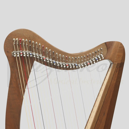 Muzikkon 29 String Ard Ri Harp Walnut