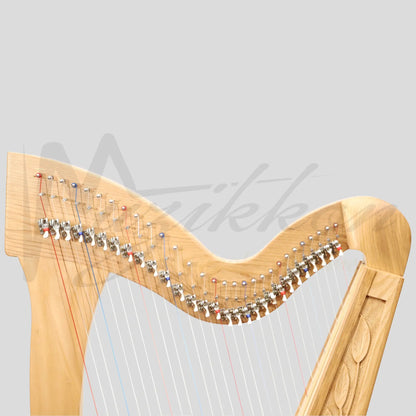 Muzikkon 29 Strings Trinity Harp Ashwood