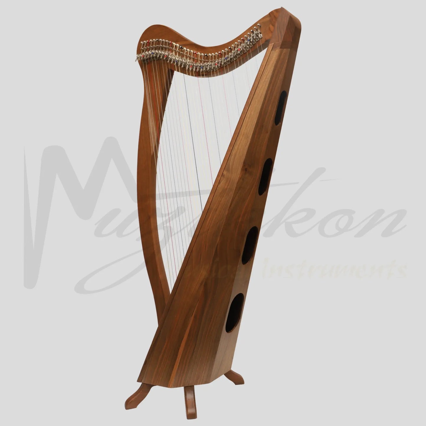 Muzikkon 36 String Ard Ri Harp Walnut