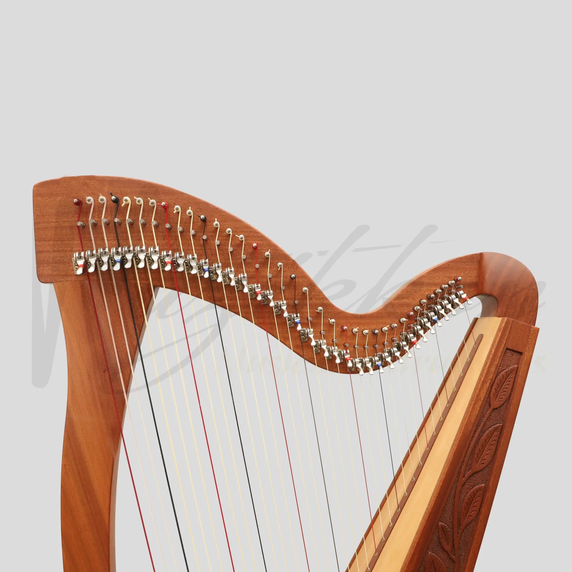 Muzikkon 36 Strings Trinity Harp Mahogany