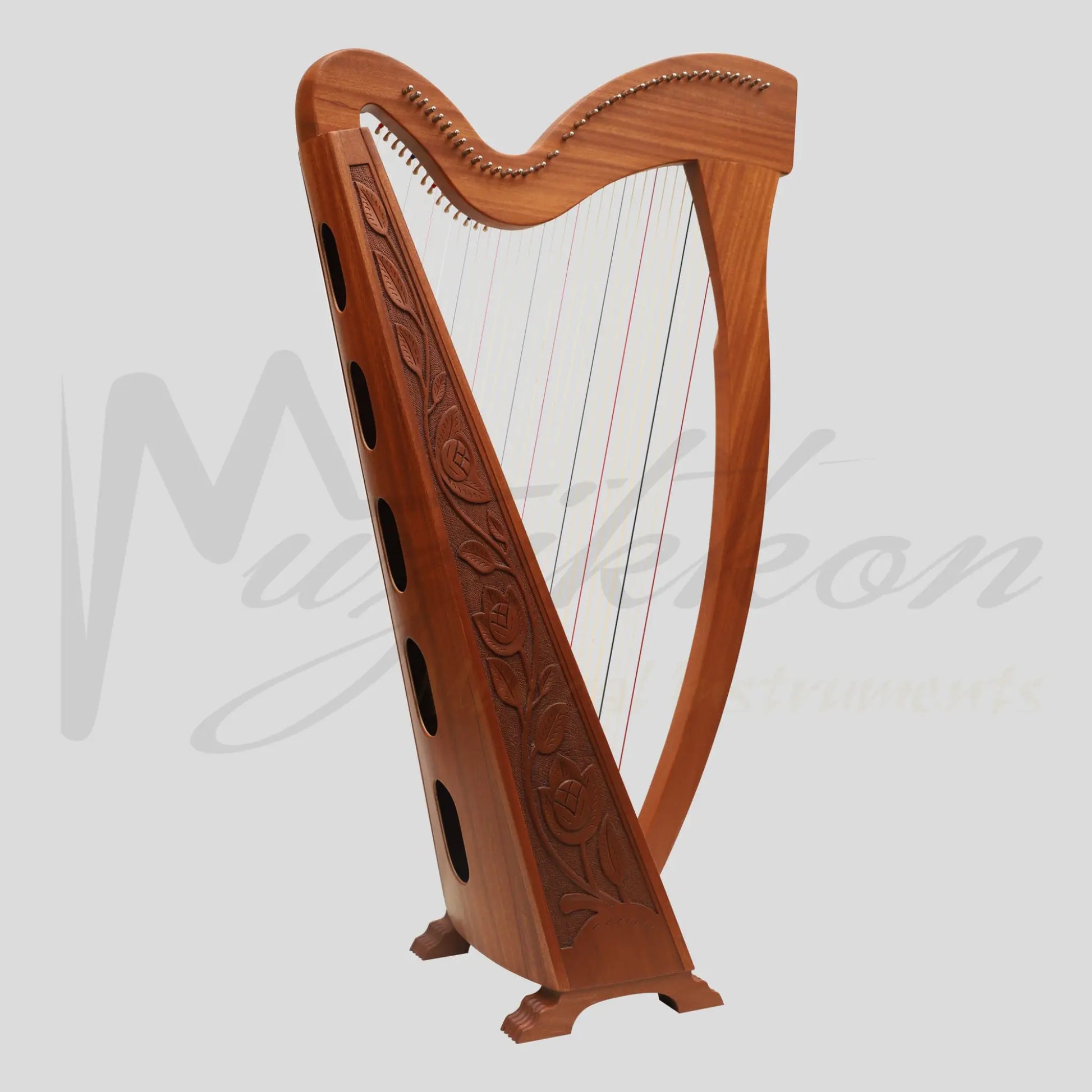 Muzikkon 36 Strings Trinity Harp Mahogany