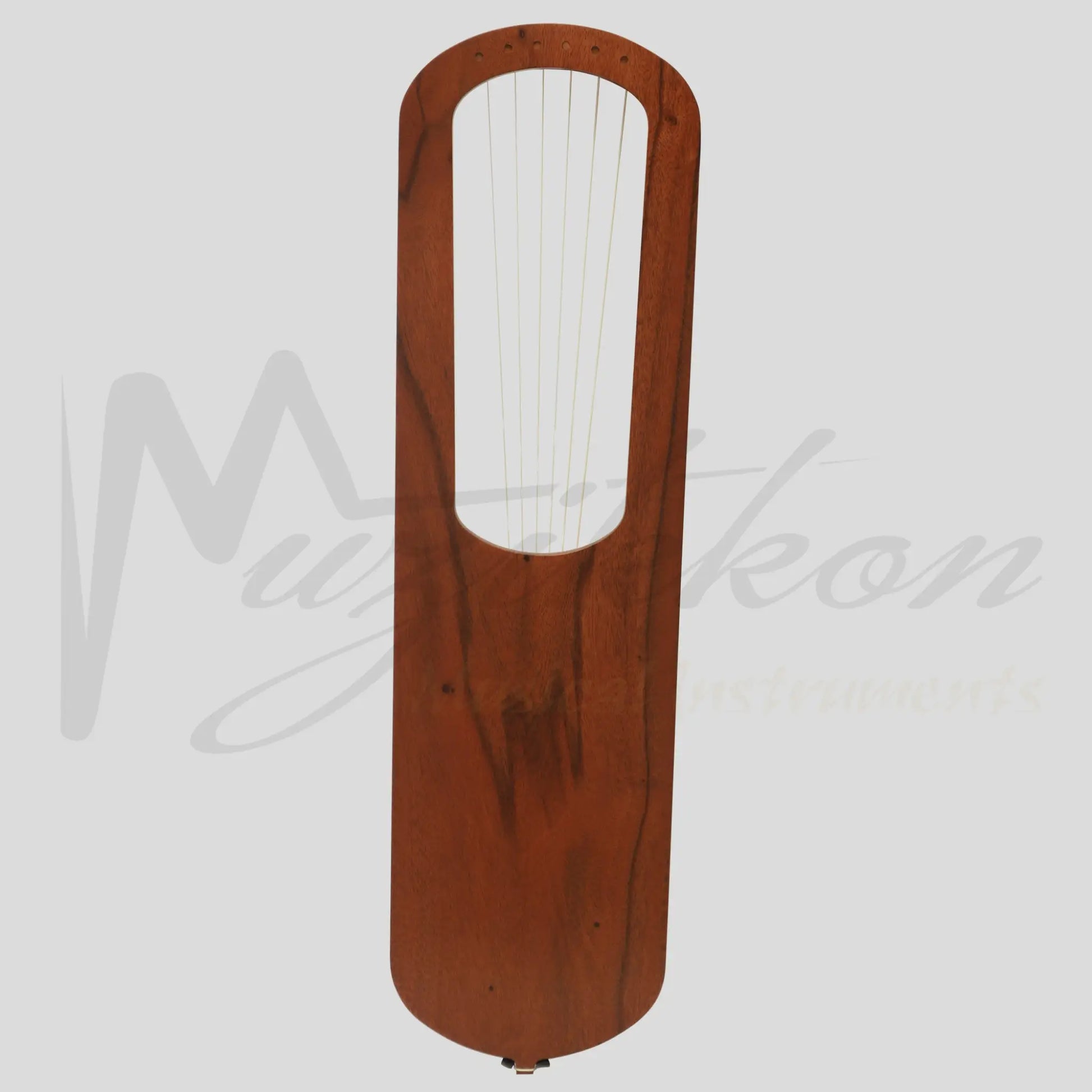 Muzikkon Anglo Saxon Lyre Harp Mahogany After Prittlewell Lyre Mid 7th Century