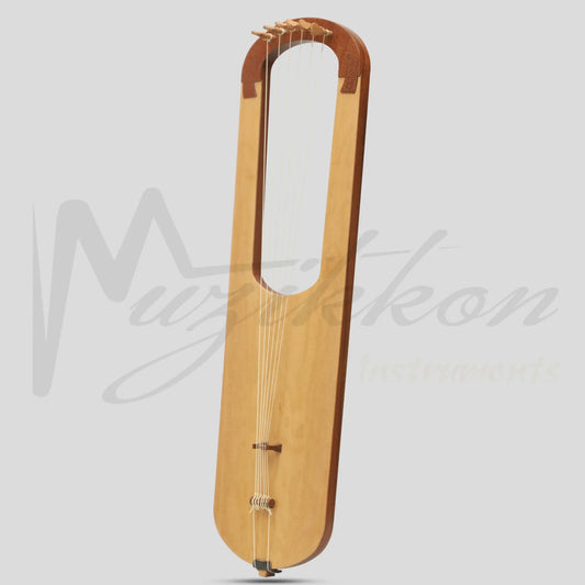 Muzikkon Anglo Saxon Lyre Harp Mahogany After Prittlewell Lyre Mid 7th Century