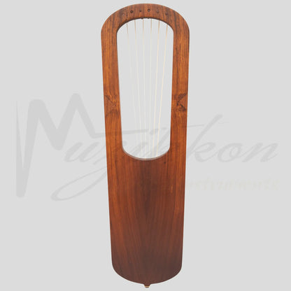 Muzikkon Anglo Saxon Lyre Harp Rosewood After Prittlewell Mid 7Th Century
