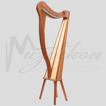 Muzikkon Ard Ri Harp 22 String Mahogany