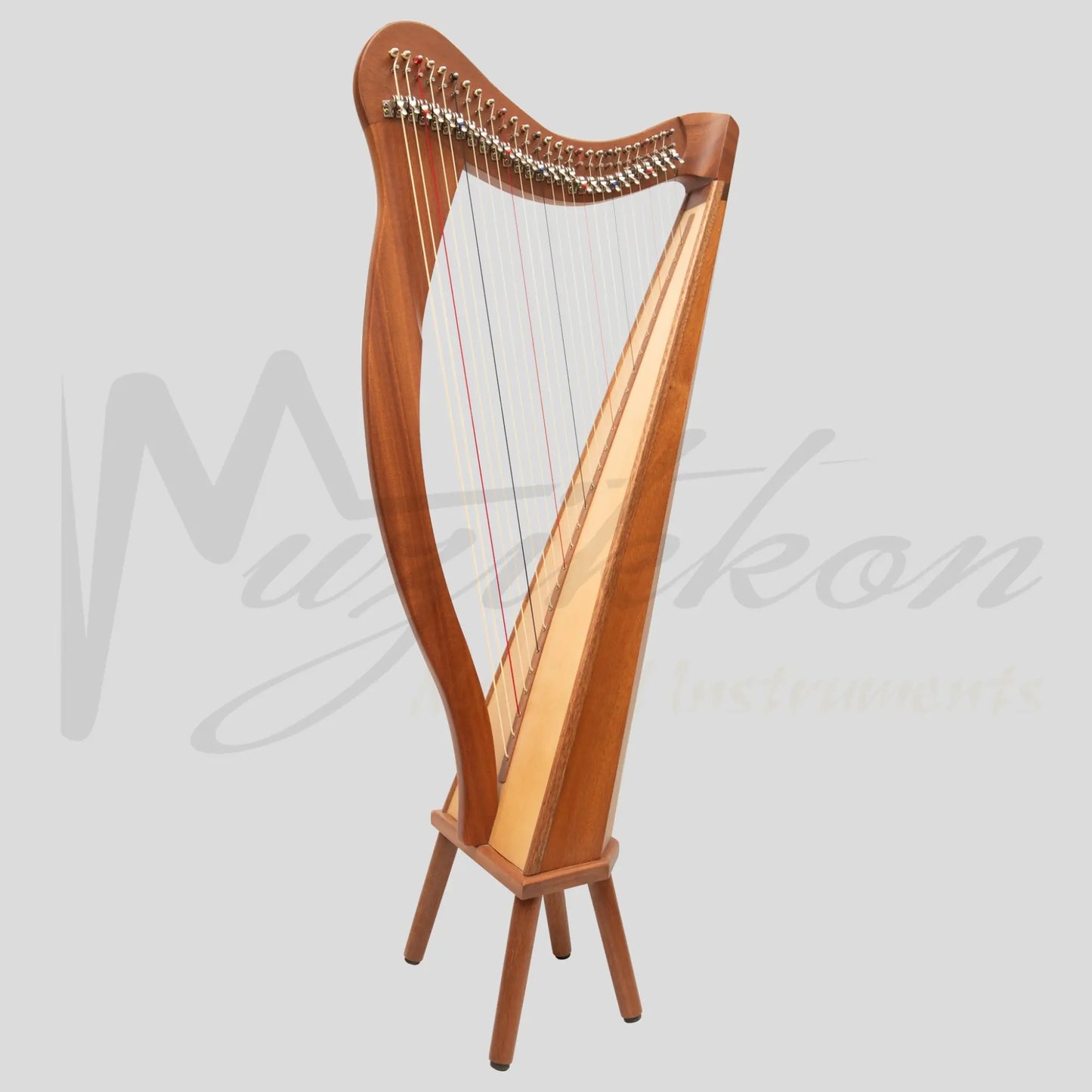 Muzikkon Ard Ri Harp 27 String Mahogany