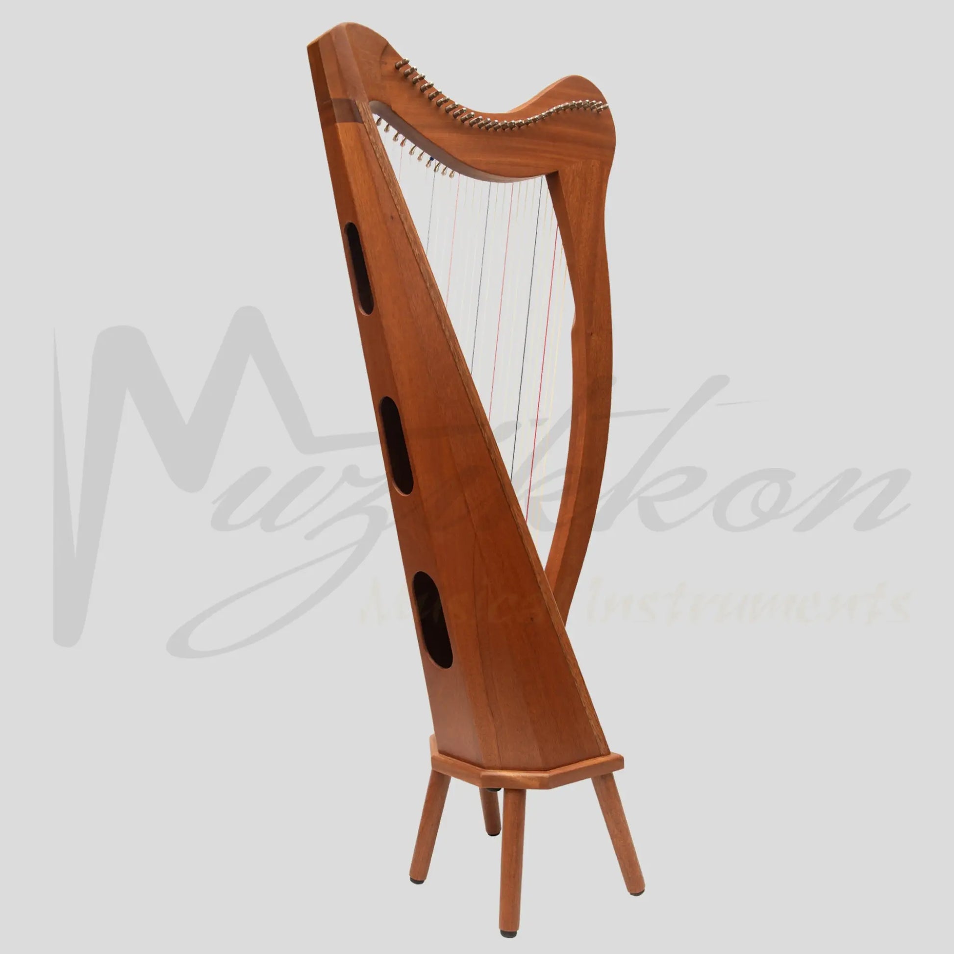 Muzikkon Ard Ri Harp 27 String Mahogany