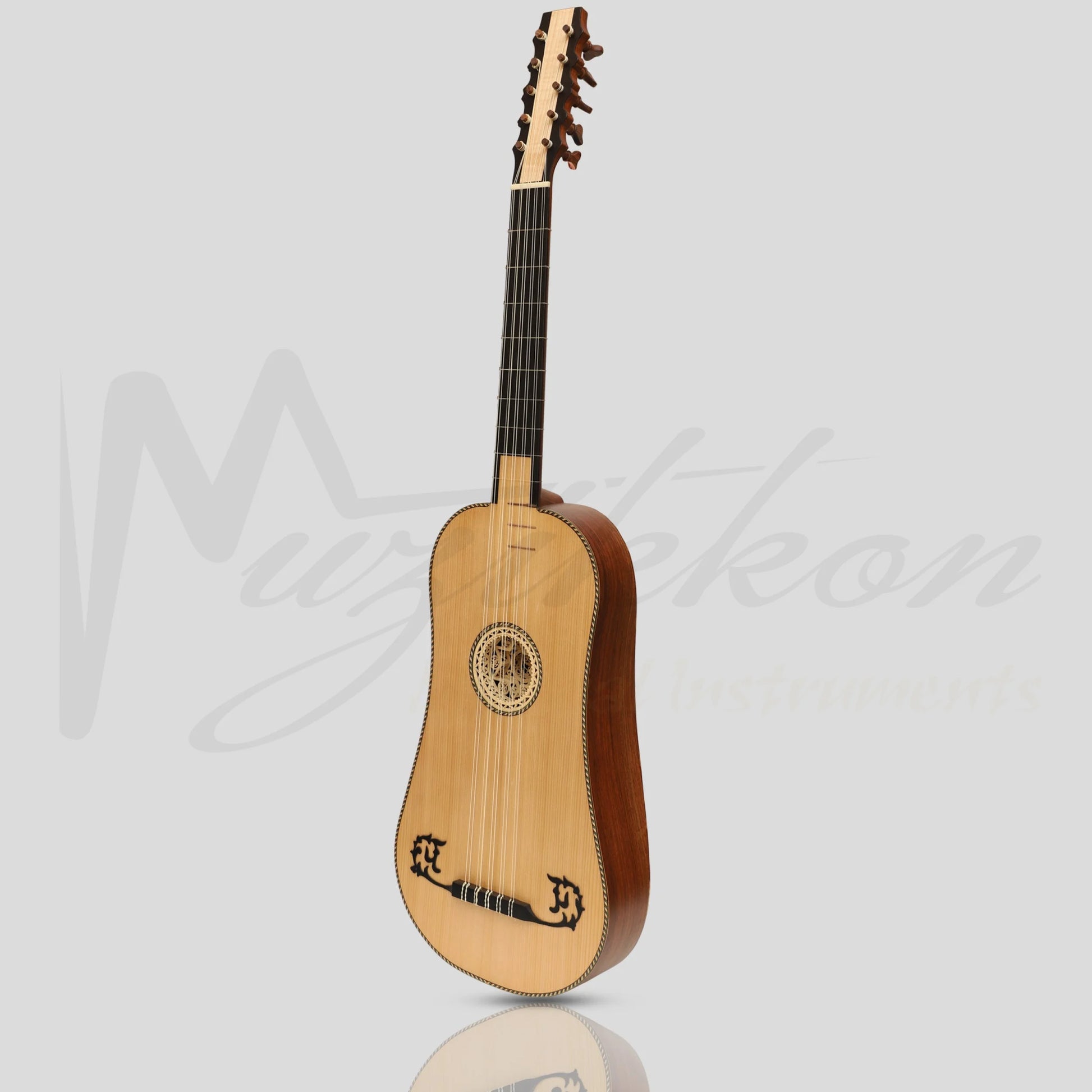 Muzikkon Baroque Guitar 5 Course After Sellas Rosewood