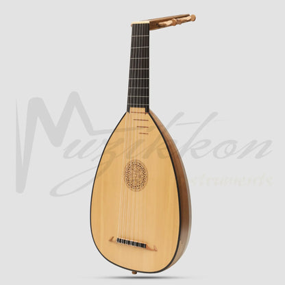 Muzikkon Descant Lute 7 Course Right Hand Walnut Lute