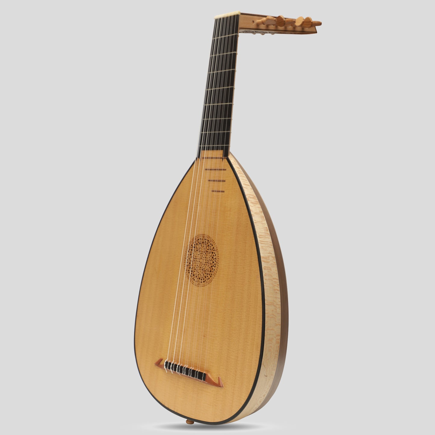 Muzikkon Liuto Descant, Noce variegato a 7 portate e Lacewood