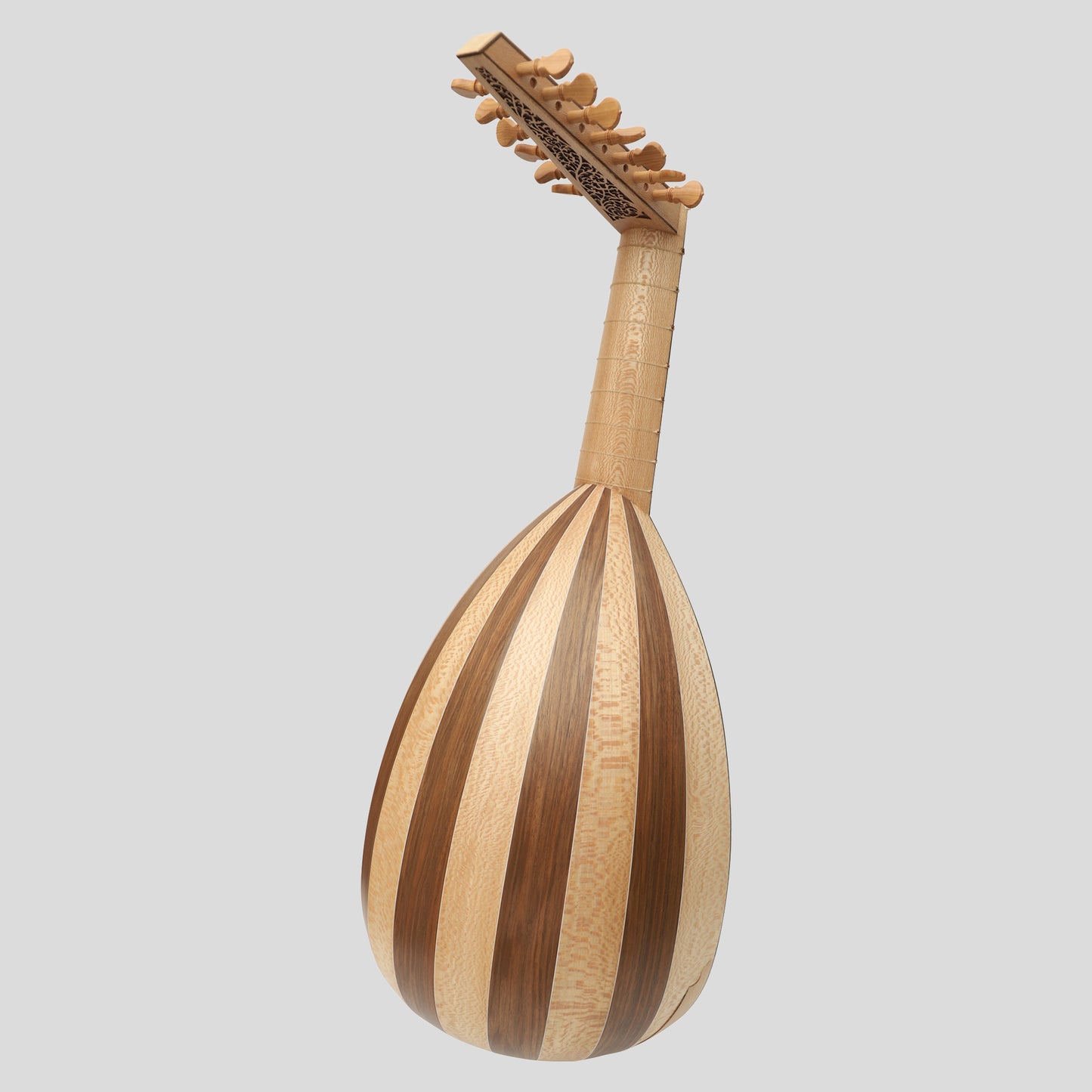 Muzikkon Liuto Descant, Noce variegato a 7 portate e Lacewood