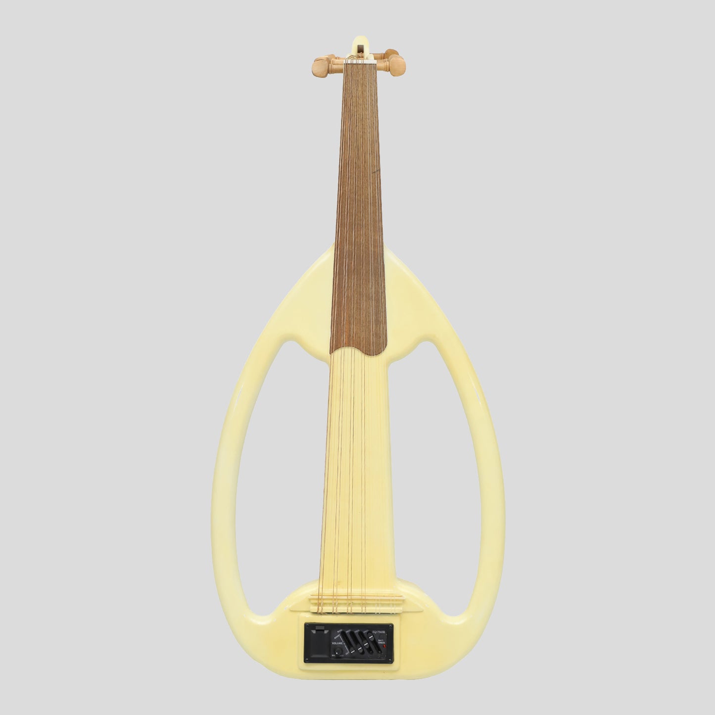 Muzikkon Electric Arabic Frame Oud With Pegs, Lacewood White