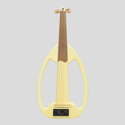 Muzikkon Elettrico Arabico Frame Oud con pioli, pizzo bianco