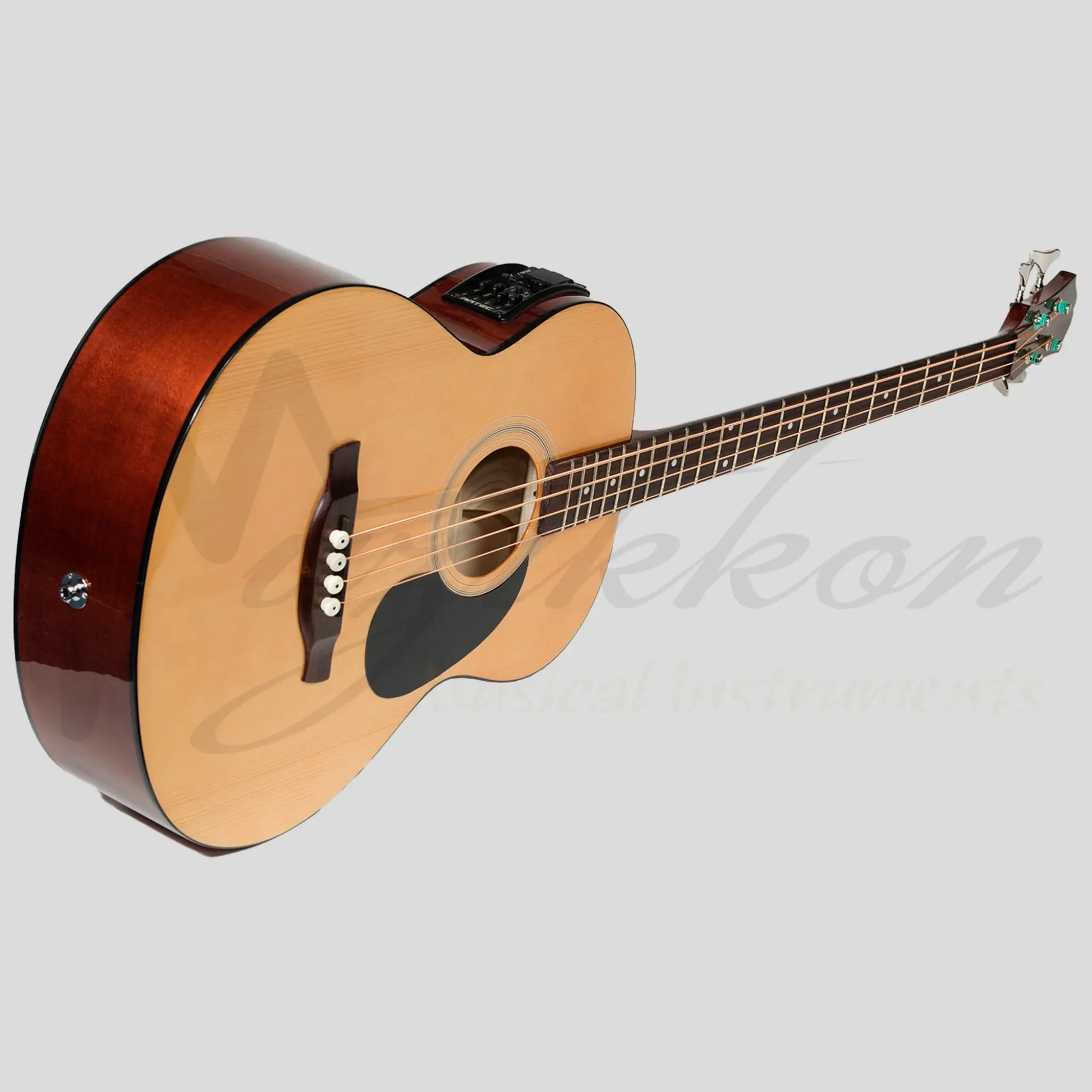 Muzikkon Electro Acoustic Jumbo Bass Guitar 4 String