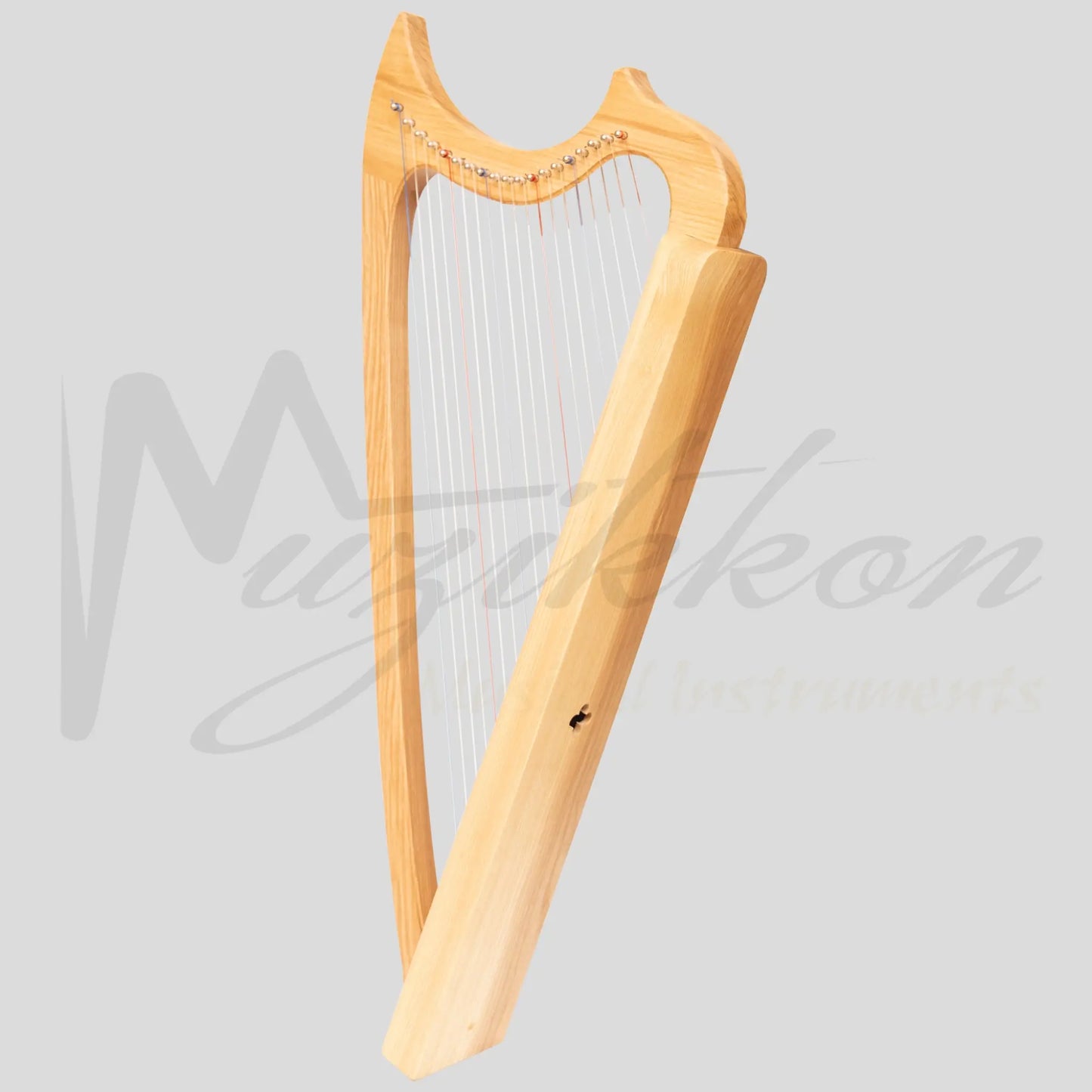 Muzikkon Gothic Harp 19 String Ashwood