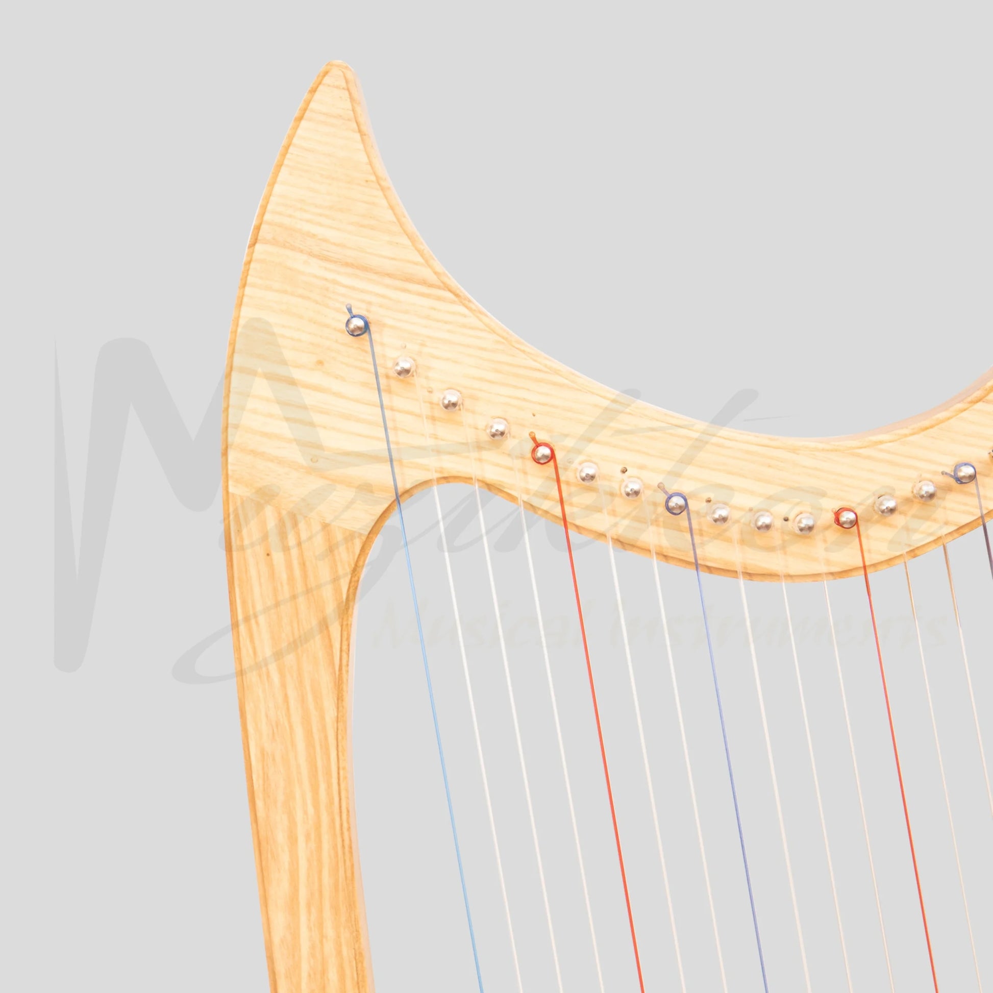 Muzikkon Gothic Harp 19 String Ashwood