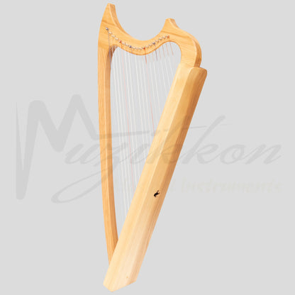 Muzikkon Gothic Harp 19 String Ashwood