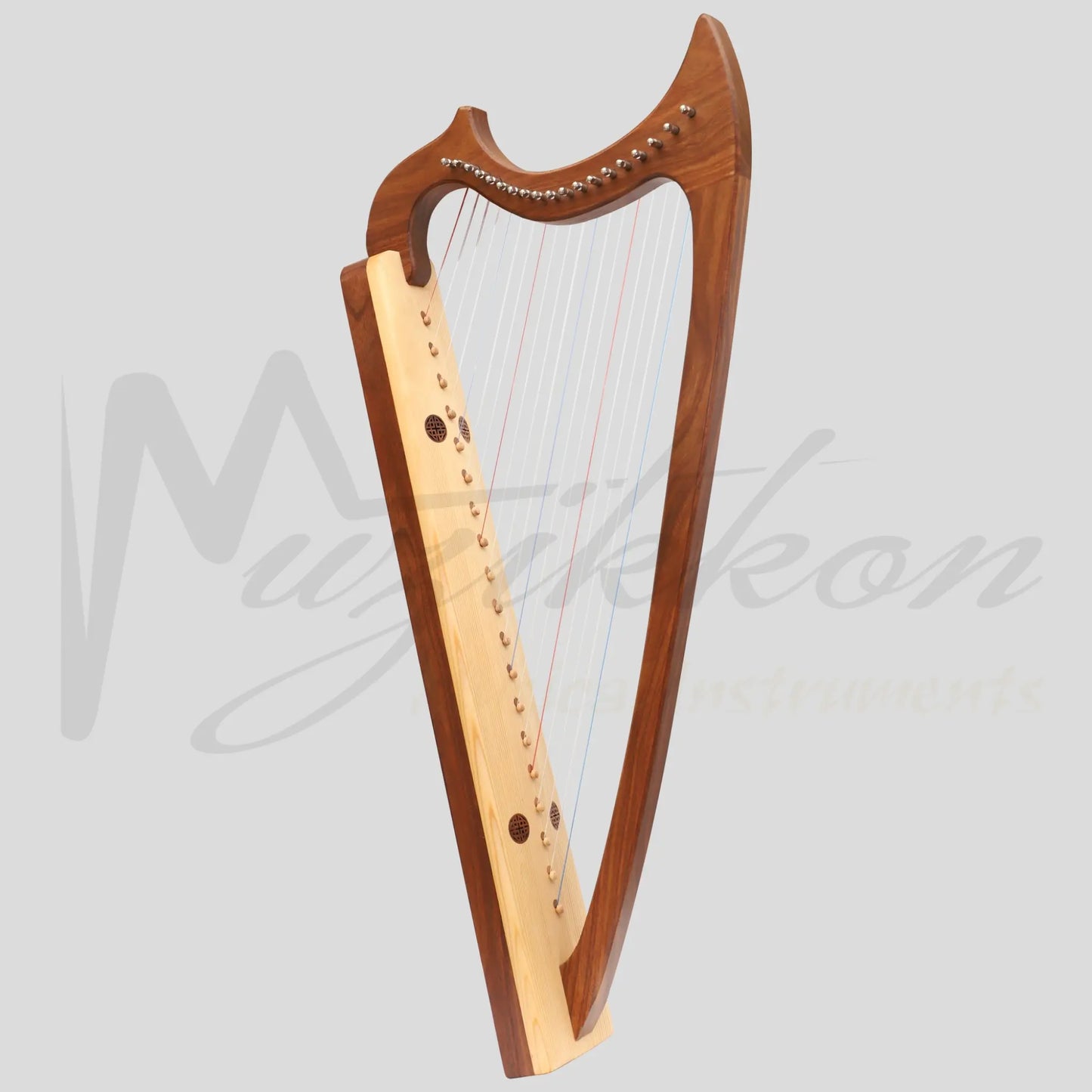 Muzikkon Gothic Harp 19 String Rosewood