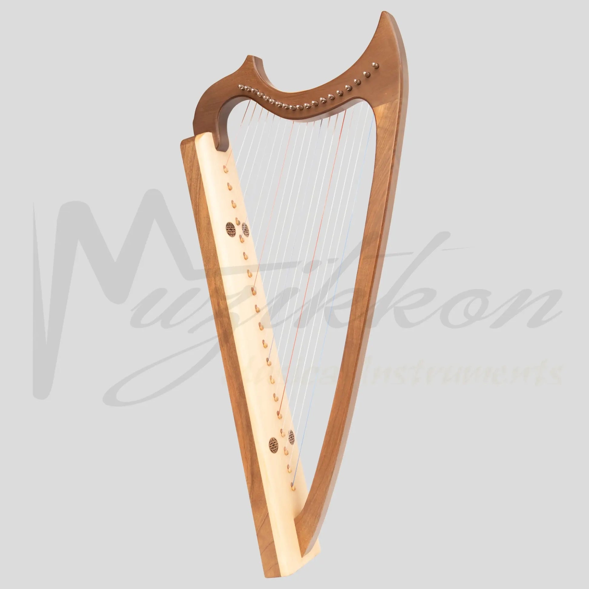 Muzikkon Gothic Harp 19 String Walnut