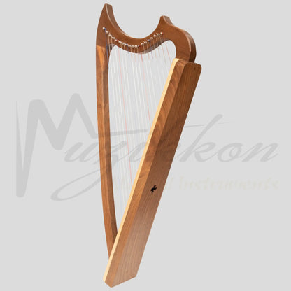 Muzikkon Gothic Harp 19 String Walnut