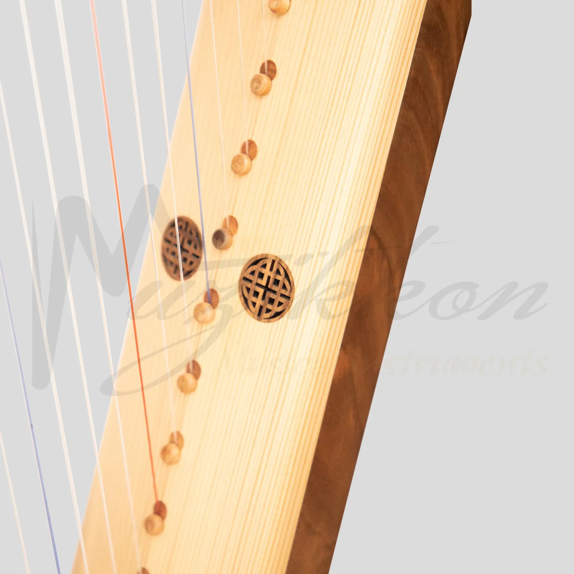 Muzikkon Gothic Harp 19 String Walnut