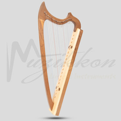 Muzikkon Gothic Harp 19 String Walnut