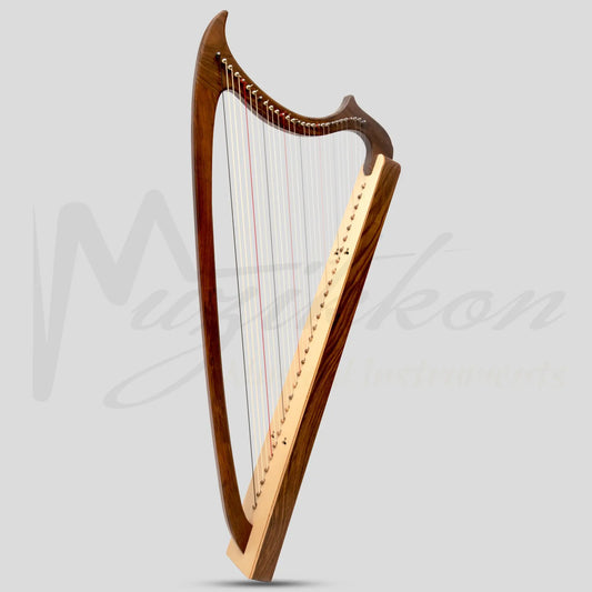 Muzikkon Gothic Harp 29 String Rosewood