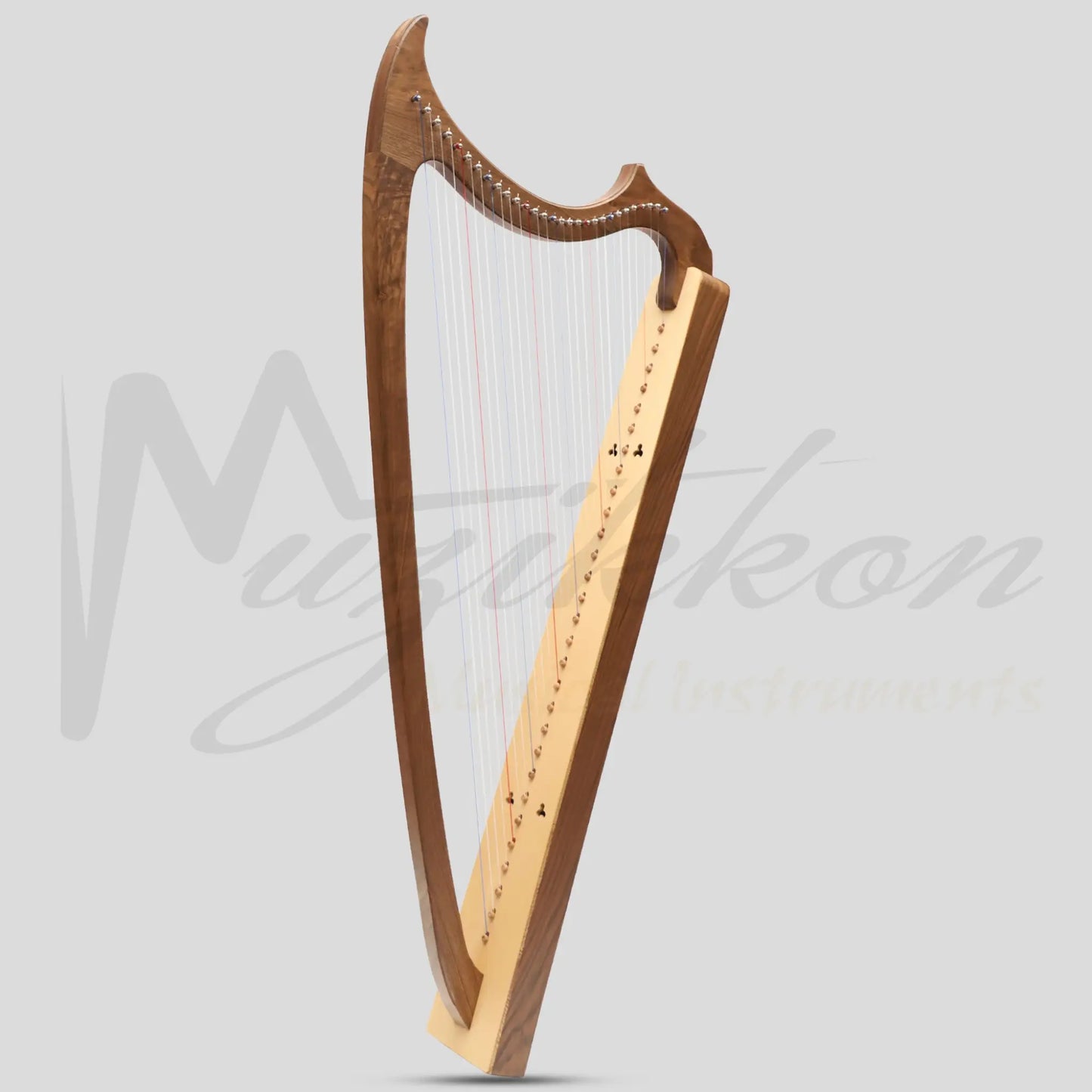 Muzikkon Gothic Harp 29 String Walnut