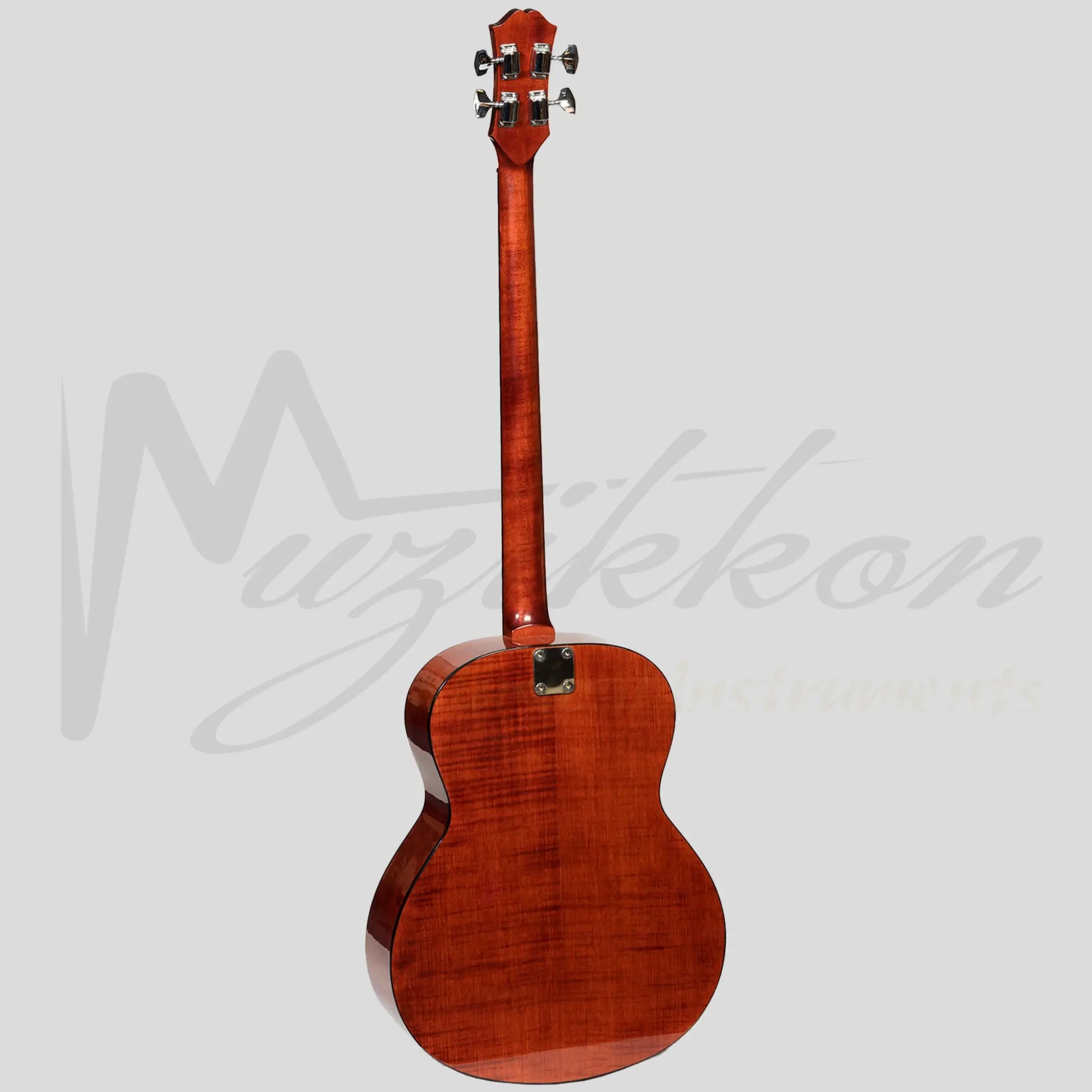 Muzikkon Jumbo Acoustic Bass Guitar 4 String