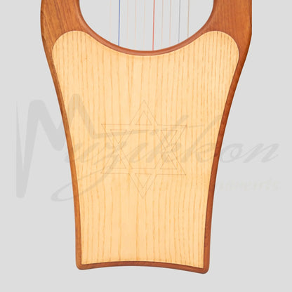 Muzikkon Large Kinnor Harp 10 String Red Cedar