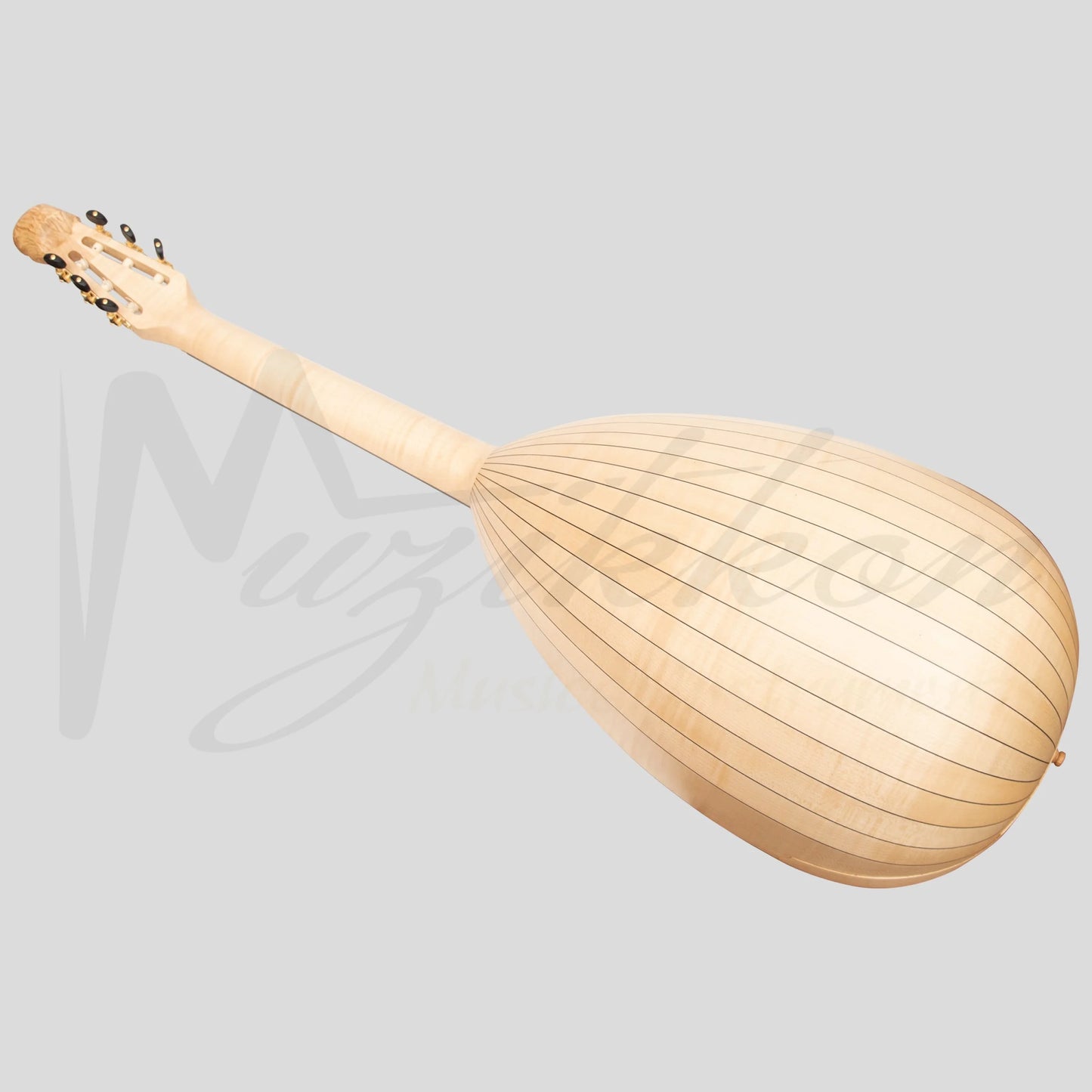 Muzikkon Lute Guitar 6 String Maple Left Hand