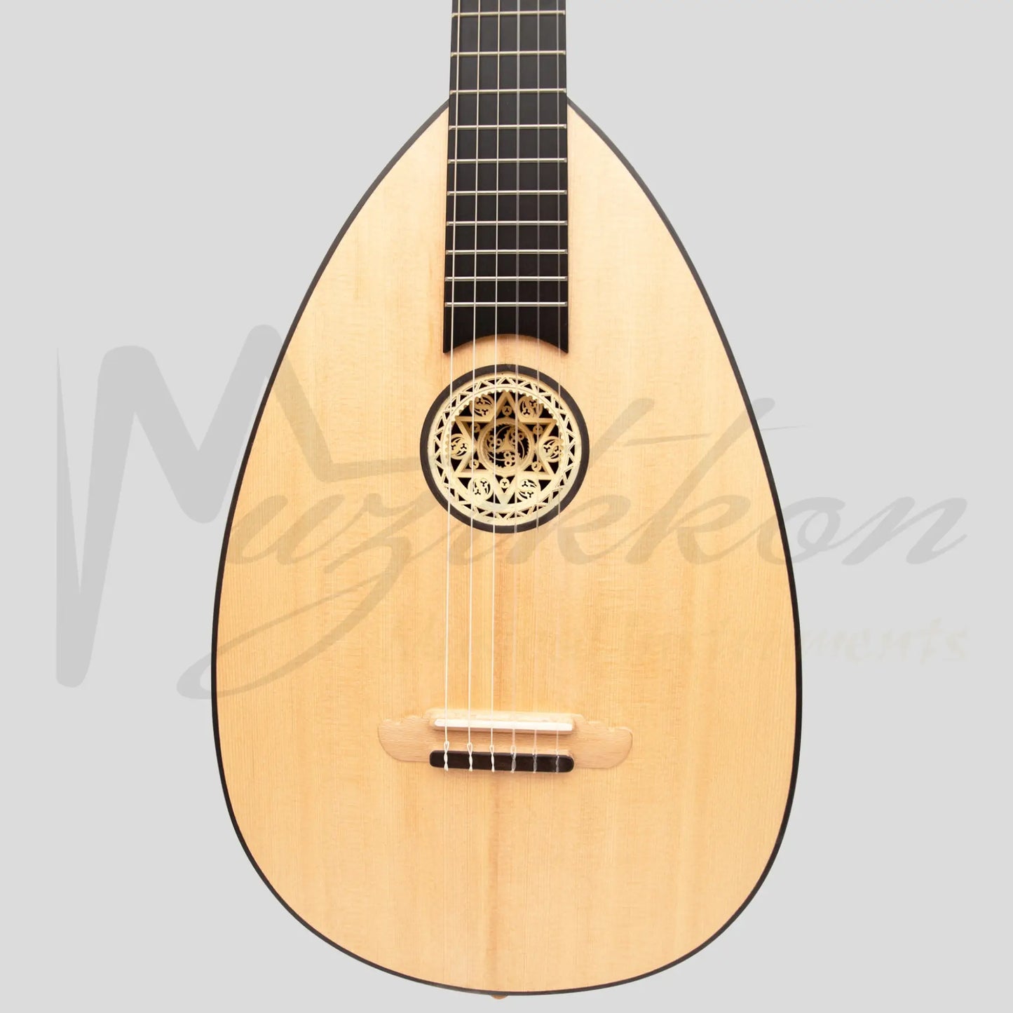 Muzikkon Lute Guitar 6 String Maple