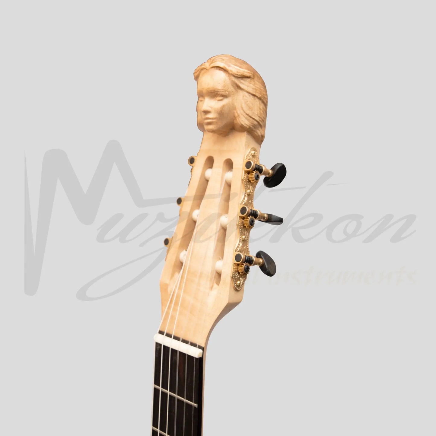 Muzikkon Lute Guitar 6 String Maple