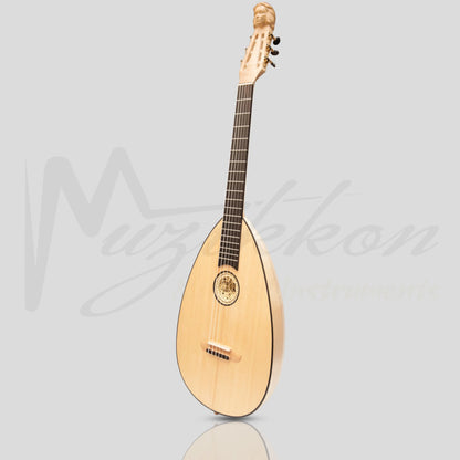 Muzikkon Lute Guitar 6 String Maple