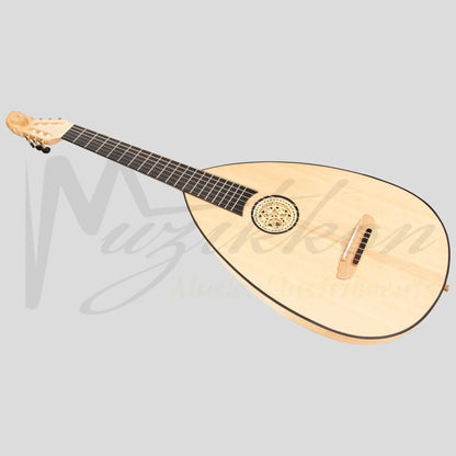 Muzikkon Lute Guitar 6 String Maple Left Hand