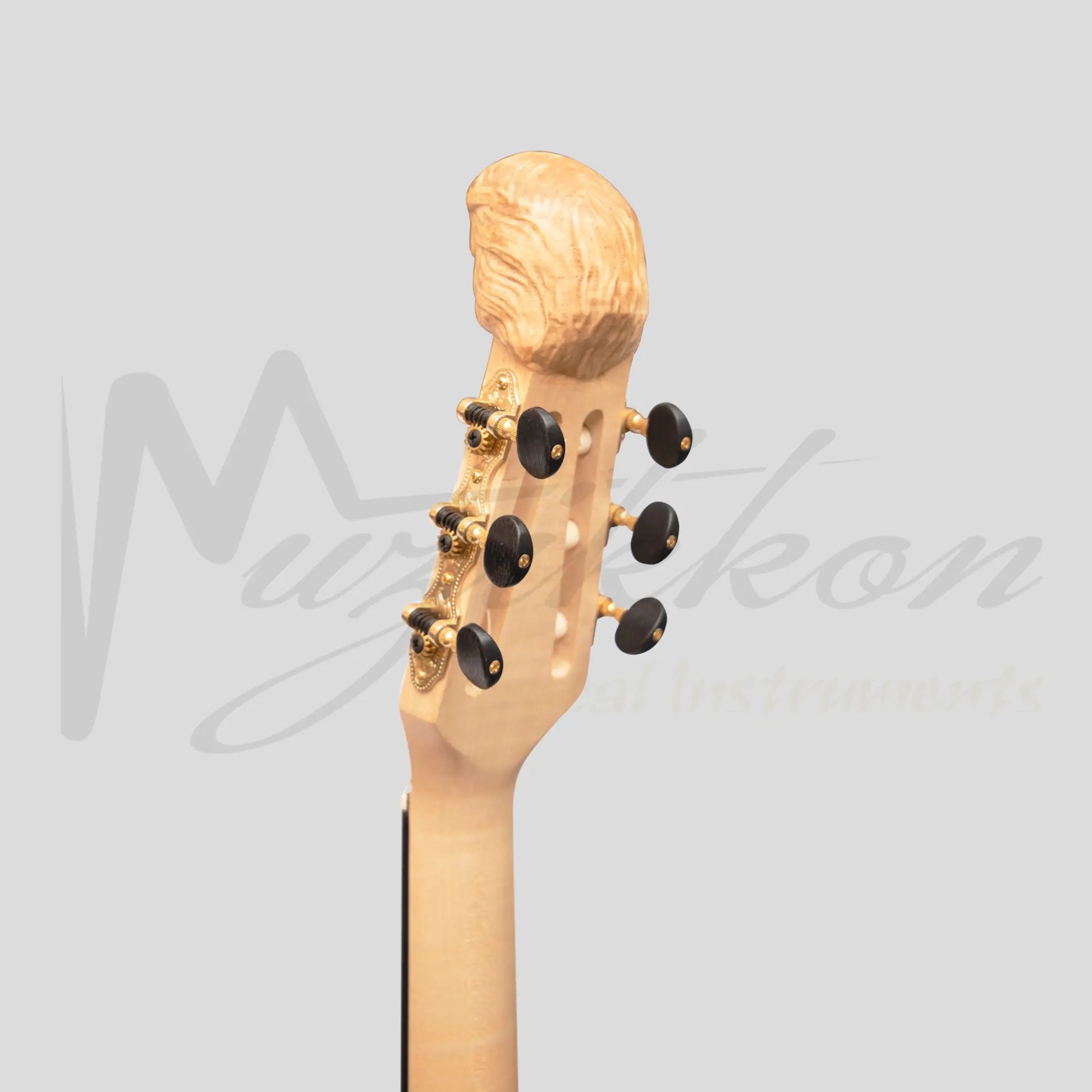 Muzikkon Lute Guitar 6 String Maple Left Hand