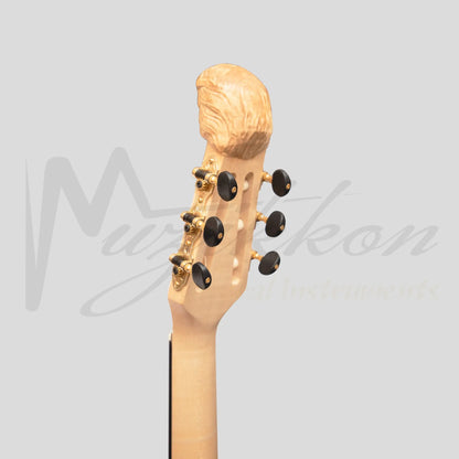 Muzikkon Lute Guitar 6 String Maple Left Hand