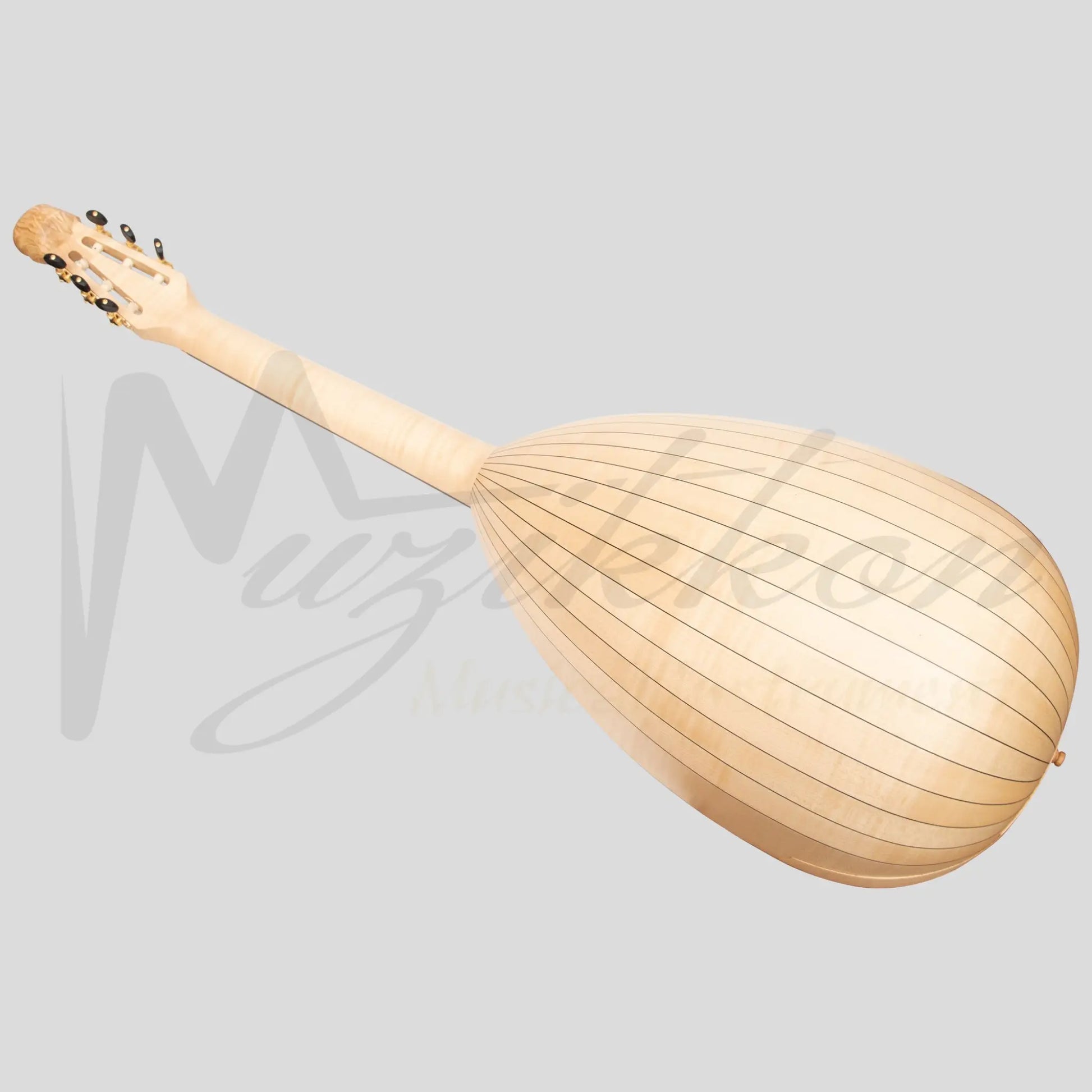 Muzikkon Lute Guitar 6 String Maple Left Hand