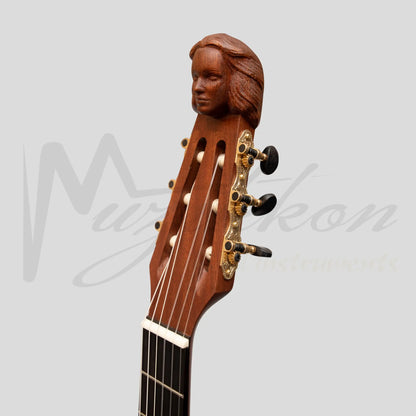 Muzikkon Lute Guitar 6 String Rosewood