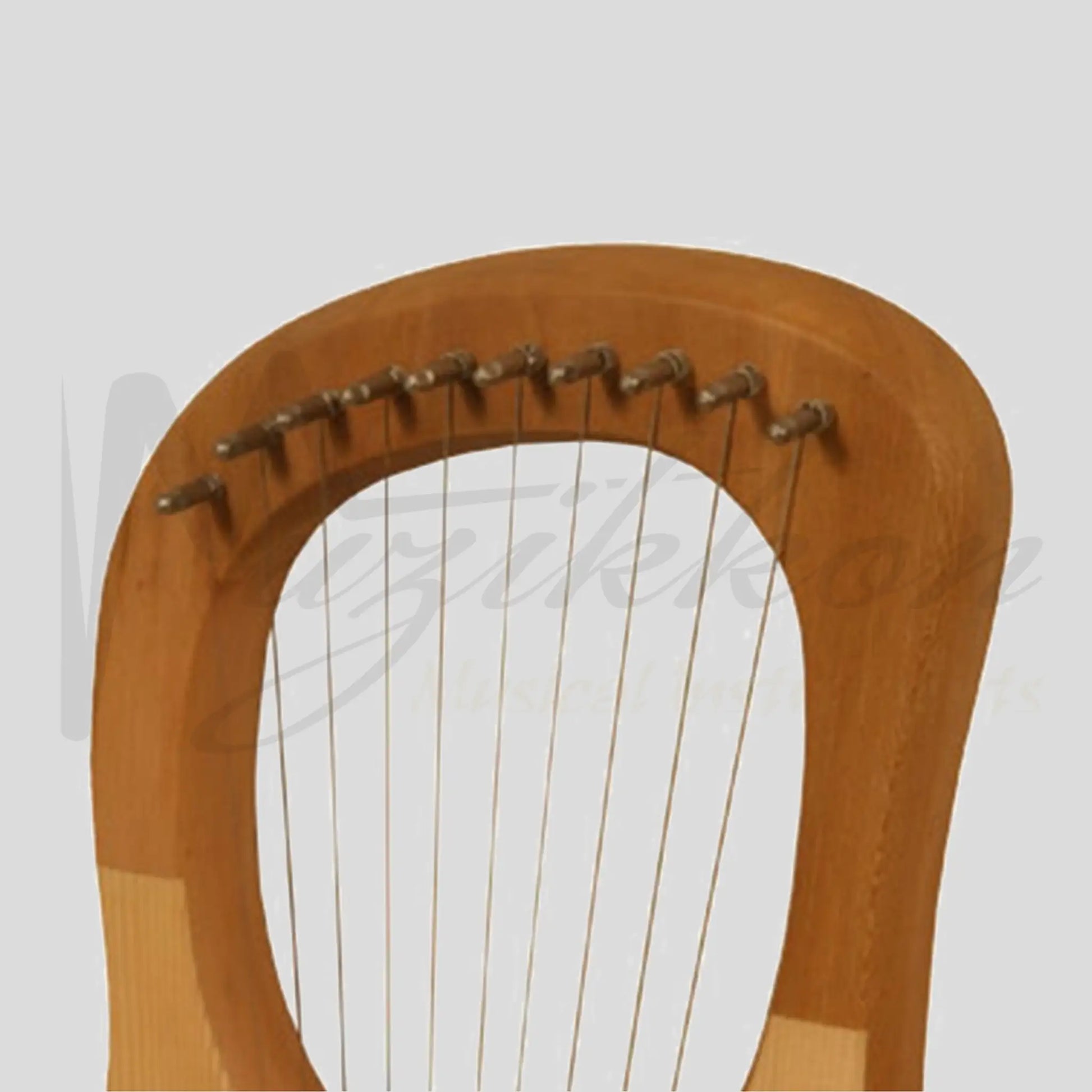 Muzikkon Lyre Harp 10 String Lacewood