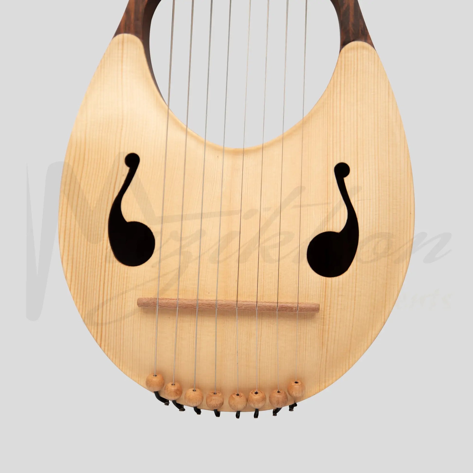 Muzikkon Lyre Harp 8 String Rosewood