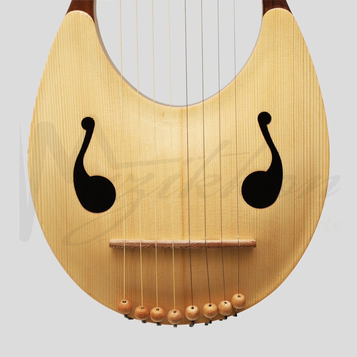 Muzikkon Lyre Harp 8 String Rosewood