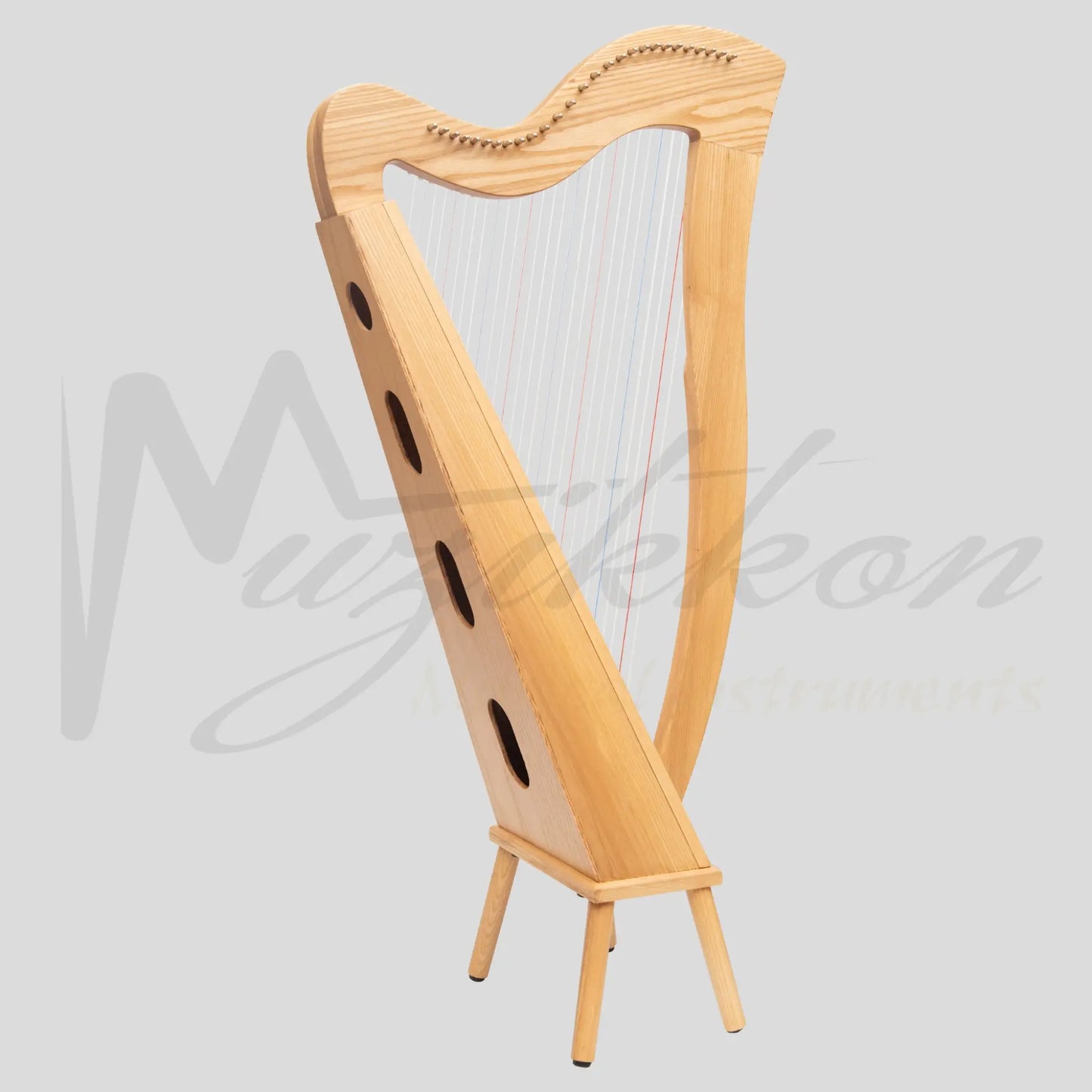 Muzikkon Mchugh Harp 27 Strings Ashwood Square Back